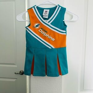 NFL Miami Dolphins Kids Dress - Teal and Orange